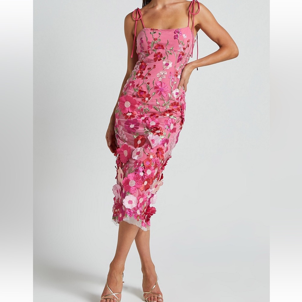 Beautiful Pink Floral Dress